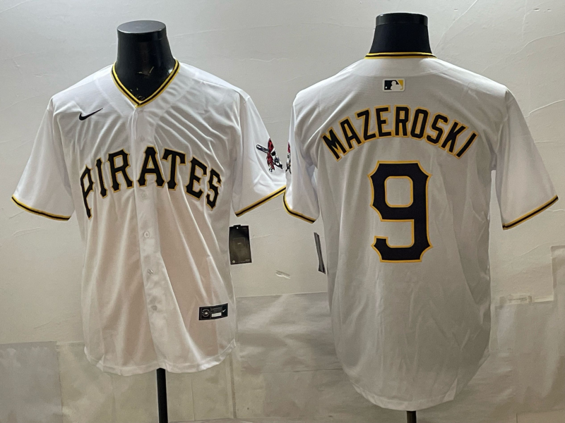 Men Pittsburgh Pirates #9 Mazeraski white Game 2026 Nike MLB Jersey 03003->pittsburgh pirates->MLB Jersey